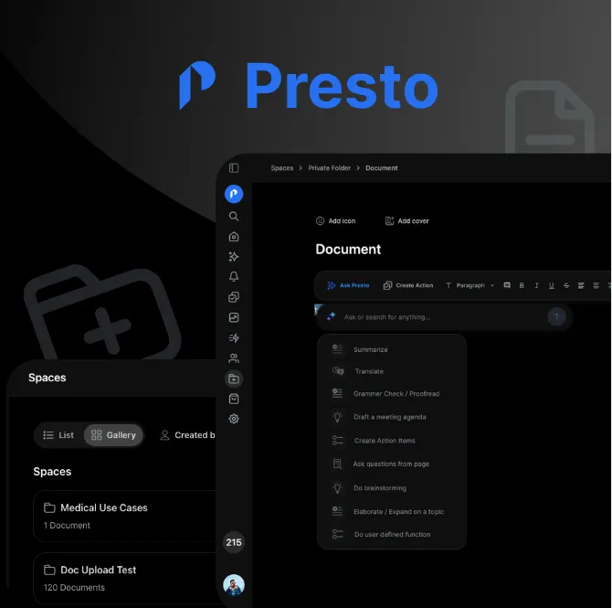 Presto – AI Collaboration Platform screenshot 3
