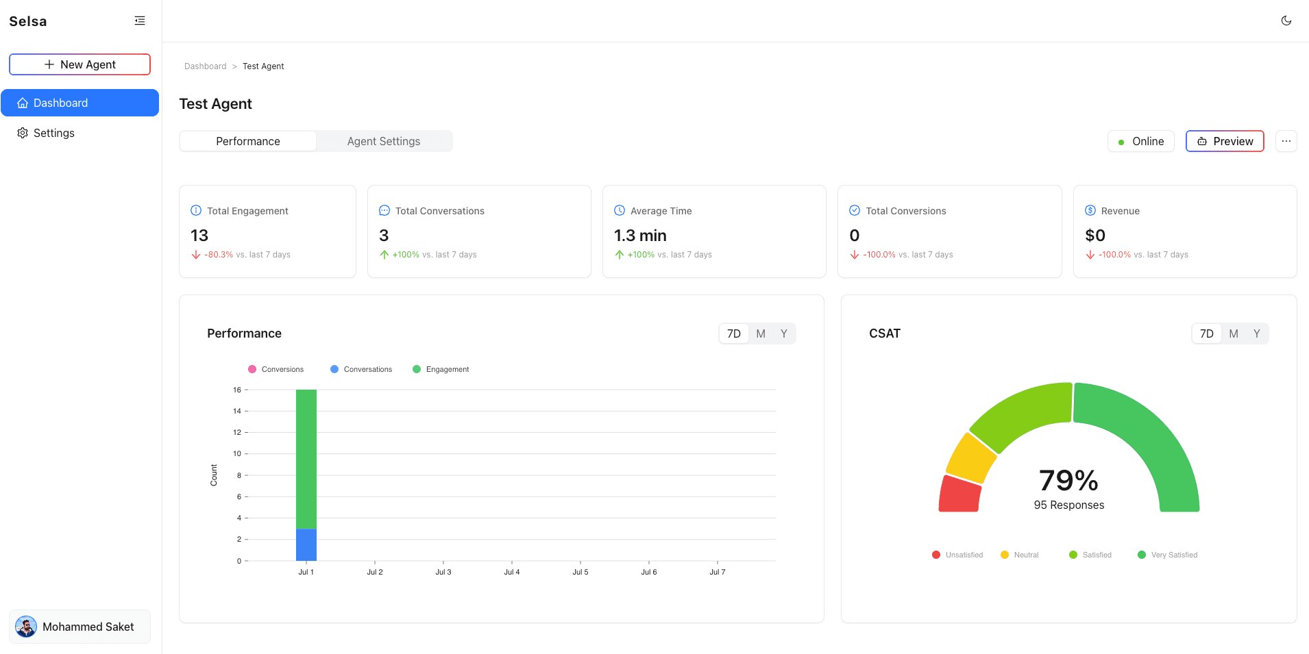 AI Agent Management SaaS Platform screenshot 3