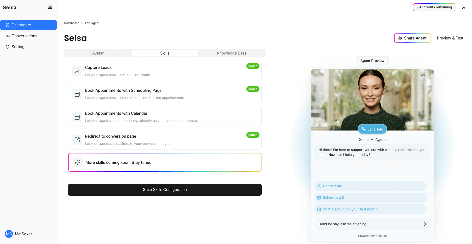 AI Agent Management SaaS Platform screenshot 5